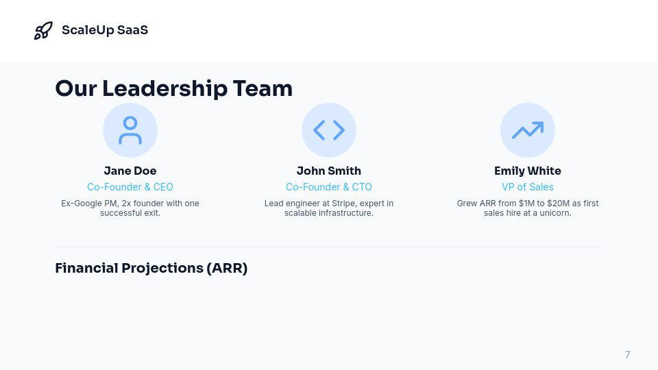 SaaS Growth Pitch for Series A